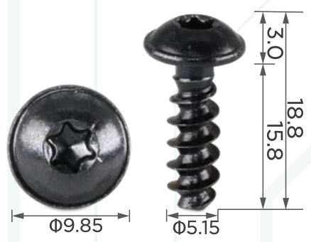 99441 Саморез автомобильный под шлиц типа TORX с толщиной ножки 5.2 VW N10442003