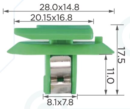 97606 Клипса автомобильная GM 13435002