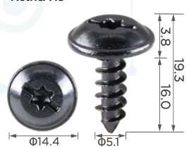 99443 Саморез автомобильный под шлиц типа TORX с толщиной ножки 5.2 VW WHT003954