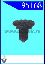 95168 Клипса автомобильная (крепёжное изделие) RENAULT