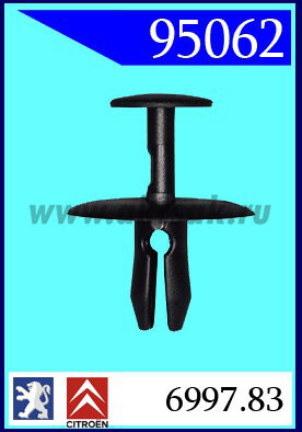 95062 Клипса автомобильная (крепёжное изделие) CITROEN, PEUGEOT