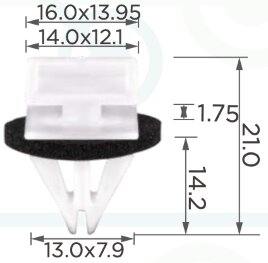 97609 Клипса автомобильная (крепёжное изделие)  Buick, Cadillac, Chevrolet, GM, GMC