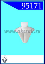 95171 Клипса автомобильная (крепёжное изделие) RENAULT