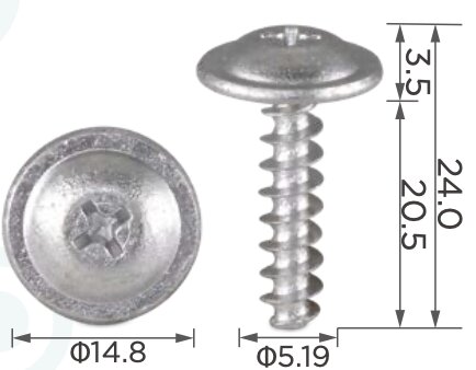 99448 Саморез автомобильный под шлиц типа TORX с толщиной ножки 5.2 VAG N90846601