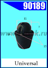 90189 Отбойник резиновый универсальный