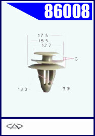 86008 Клипса автомобильная (крепёжное изделие) Chery