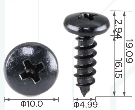 99453 Саморез автомобильный металиический крестовой, толщиной