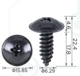 99454 Саморез автомобильный металиический крестовой, толщиной 5мм Hyundai 1249205163