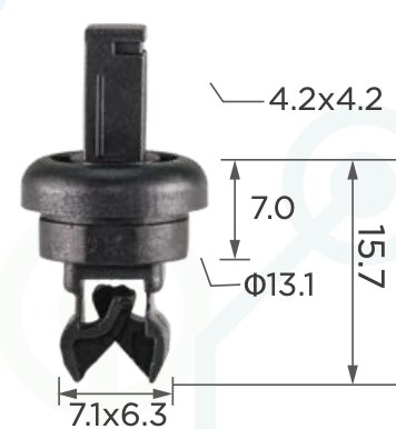 89170 Клипса автомобильная (крепёжное изделие) Nissan, Renault, Lada 79916JD00A
