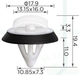 91375 Клипса автомобильная (крепёжное изделие) VW