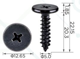 99456 Саморез автомобильный металиический крестовой, толщиной 4.7мм HONDA 90103TA0000