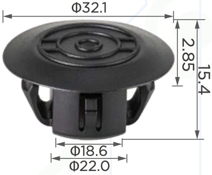 89172 Клипса автомобильная (крепёжное изделие) Toyota 9046722017